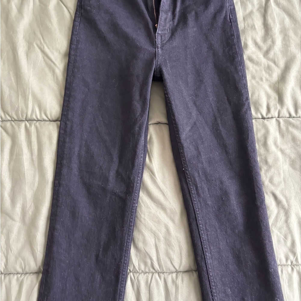 Black straight leg jeans